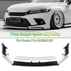Front Bumper Spoiler Lip Side Cover For Honda Civic 11TH All Models 22-24 White New. Price: $111.86.
