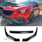 Fits 22-26 Subaru Wrx Ikon Style Pp Front Bumper Lip Spoiler Gloss Black 3PCS New. Price: $88.99.