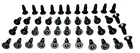 44 Ea Windshield Door Tailgate Torx Bolts Screws Fits Cj Yj Tj Jeep Wrangler New. Price: $35.95.