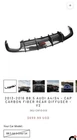 Cap Carbon Fiber Rear Diffuser With Led Brake Light For Audi B8.5 New. Price: $650.00.