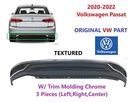 2020 2021 2022 Volkswagen Passat Rear Bumper Lower Valance Air Deflector Texture New. Price: $150.00.