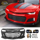 Fit 10-13 Chevy Camaro ZL1 Style Front Bumper Conversion W/ Headlight Fog Lights New. Price: $1100.99.