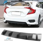 Universal Rear Bumper Lip Diffuser Splitter 5 Shark Fins Wing Carbon Color Pp New. Price: $21.00.