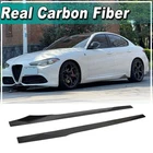 For Alfa Romeo Giulia 17-22 Real Carbon Fiber Side Skirts Extension Lip Spoiler New. Price: $360.05.