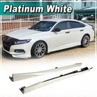 For Honda Accord 2018-2022 Yofer Platinum White Add-on Side Skirt Extensions Lip New. Price: $195.69.