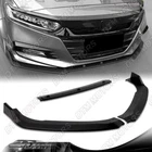 For 18-20 Honda Accord Sedan Matt Black Front Bumper Body Kit Spoiler Lip 3PCS New. Price: $41.99.
