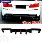 For 11-16 Bmw F10 535I Rear Bumper Lip Diffuser W/led Brake Light Gloss Black New. Price: $157.99.