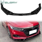 Fits 21-22 Honda Accord Ikon V3 Gloss Black Front Bumper Lip Air Dam 3PCS Pp New. Price: $49.99.