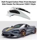 Half Forged Carbon Fiber Front Bumper Side Fender Mclaren 720S V Style New. Price: $500.00.
