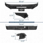 Front Bumper Rear Back W/ License Plate Light Fit 2017-2024 Nissan Titan New. Price: $399.99.
