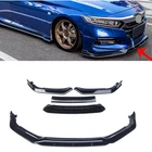 For 2021-2022 Honda Accord Gloss Black V3 Style 4PCS Front Bumper Lip Splitter New. Price: $49.95.
