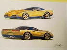 Corvette Design Drawing By Legendary John Schinella Gm Sketch Signed Scarce 2001 Unspecified. Price: $5029.50.
