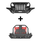 Madmax Full Width Front Grille Bumper Rear For Jeep Wrangler Jl 18-25 New. Price: $1299.09.