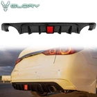 Fits 18-24 Infiniti Q50 Rear Bumper Lip Diffuser W/ Brake Light Pp Gloss Black New. Price: $72.99.
