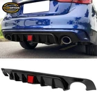 Fits 18-24 Infiniti Q50 Rear Diffuser Bumper Lip Lower Valance Pp W/ Led New. Price: $72.99.