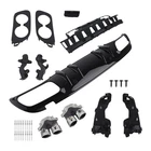Amg Style Diffuser For Mercedes C63 C43 2015-2021 Gloss Black Pp Chrome Tips New. Price: $208.49.
