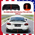 Rear Led Diffuser Bumper Body Splitter Fits Bmw G42 Series 230I M240I 2022-25 New. Price: $359.99.