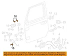 Chrysler Oem 18-23 Gladiator Rear Door Lock Hardware-hinge Bolt 6512030AA New. Price: $15.00.