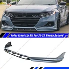 For 21-22 Honda Accord V2 Sonic Gray Pearl 2-TONE Front Bumper Lip Splitter Kit New. Price: $139.98.