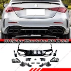 For 2022-2026 C300 Amg W206 C63 Style Rear Diffuser W/ Blk Chrome Exhaust Tips New. Price: $361.98.