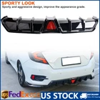 Glossy Black Rear Bumper Diffuser Lip+led For 2016-2022 Honda Civic 4DR Sedan New. Price: $119.99.