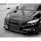 For 16-21 Honda Civic 10TH Painted Black Front Bumper Body Splitter Spoiler Lip New. Price: $44.99.