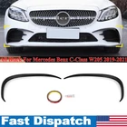 Black Front Bumper Lip Spoiler Fins Canards For Mercedes W205 C-class 2019-2021 New. Price: $32.99.