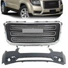For 2013-2016 Gmc Acadia Front Bumper Grille + Upper Cover Plastic New. Price: $230.89.