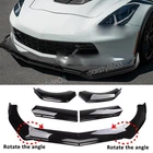 For Chevrolet Corvette C7 C8 Gloss Black Front Bumper Lip Splitter Spoiler Chin New. Price: $75.99.