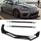 Front Bumper Lip Splitter Spoiler +strut Rods Bar For Vw Golf Gti /r New. Price: $57.42.
