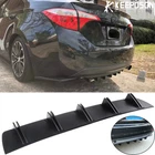 For Toyota Corolla Rear Lip Bumper Diffuser Shark Fin Spoiler Wing Matte Black New. Price: $42.19.
