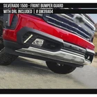 For Chevy Silverado 1500 19-21 Satin Black & Front Bumper Guard Drl New. Price: $639.27.