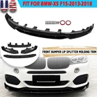 For Bmw F15 X5 Sport 14-2018 Double Deck Gloss Black Front Bumper Lip Splitter New. Price: $105.95.