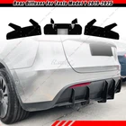 For Tesla Model 2019-2025 2024 Black Rear Bumper Diffuser Lip Spoiler Body Kit New. Price: $36.99.