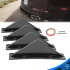 4 Pcs Universal Rear Bumper Diffuser Shark Fin Spoiler Lip Splitter Glossy Black New. Price: $10.11.