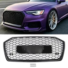 Gloss Black Honeycomb Front Bumper Grille Mesh For Audi A6 S6 C8 2019-2025 New. Price: $150.01.