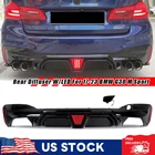 Rear Diffuser W/ Led Light For Bmw 17-23 G30 540I Sport Gloss Black M5 Style New. Price: $101.19.