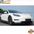 For Tesla Model 2017-2023 Front Bumper Lip Spoiler Kit --gloss Black New. Price: $255.95.