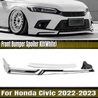 4X Front Bumper Spoiler Lip Cover For Honda Civic 11TH 22-24 Yofer White Black New. Price: $125.00.