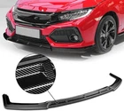 For 17-21 Honda Civic Hatchback Carbon Look Mug-style Front Bumper Lip Spoiler New. Price: $39.99.