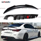 For 18-24 Infiniti Q50 Gloss Black Rear Trunk Spoiler + Led Bumper Diffuser New. Price: $114.49.