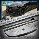 10PC Painted Black For 2015-2023 Dodge Charger Front Bumper Lips + Side Skirts New. Price: $126.41.