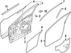 Genuine Nissan Door Water Deflector 80860-6TA0A New. Price: $129.34.