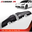 Fit For 17-21 Tesla Model 3 Side Skirt Panel Splitter Body Kit Matte Black 2PCS New. Price: $57.77.