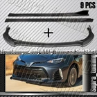 Carbon Look Front Bumper Lip + Side Skirt 9PCS For 2017-19 Toyota Corolla Xse New. Price: $152.88.
