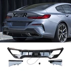 Rear Diffuser Lip W/brake Light For 2018-24 Bmw Series G16 Sport Gloss Black New. Price: $299.00.