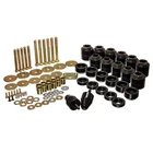 Energy Suspension 2.4108G; Body Mount Bushing In. Lift Black For 97-06 Jeep Tj New. Price: $229.55.