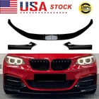 Glossy Black Front Splitter Lip For Bmw F22 F23 M235I M240I Tech 2014-2021 Us New. Price: $79.95.