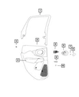 Genuine Mopar 2019-2023 Jeep Grand Cherokee Door Panel Attaching Pin 06512619AA New. Price: $9.71.