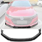 Fits 21-22 Honda Accord Ikon V2 Gloss Black Front Bumper Lip Spoiler Kit Pp 4PC New. Price: $45.99.